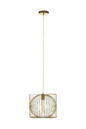 Orsina Gold Finish Pendant Lamp, Openwork Iron Lighting Fixture for Ceilings, Contemporary Luxe Pendant Light - thumbnail 3