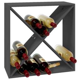Berkfield Home Wine Cabinet Grey 62x25x62 cm Solid Wood Pine - Size: 62 x 25 x 62 cm - thumbnail 4