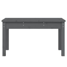 Berkfield Home Garden Bench Grey 80x44x45 cm Solid Wood Pine - Size: 80 x 44 x 45 cm - thumbnail 4