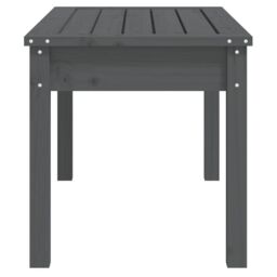 Berkfield Home Garden Bench Grey 80x44x45 cm Solid Wood Pine - Size: 80 x 44 x 45 cm - thumbnail 5