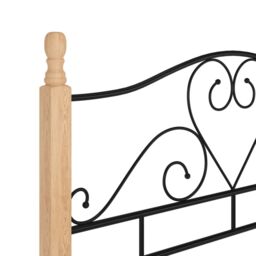 Berkfield Home Bed Frame Black Metal 120x200 cm - thumbnail 6