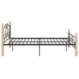 Berkfield Home Bed Frame Black Metal 120x200 cm - thumbnail 4