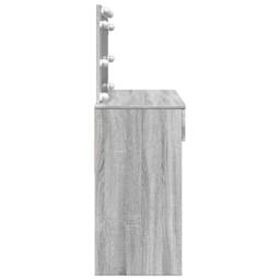 Berkfield Home Dressing Table with LED Grey Sonoma 100x40x120 cm - Size: 100 x 40 x 120 cm - thumbnail 6