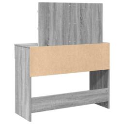 Berkfield Home Dressing Table with LED Grey Sonoma 100x40x120 cm - Size: 100 x 40 x 120 cm - thumbnail 7