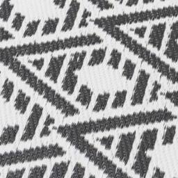 JVL The Gardener Geo Pattern Outdoor Garden Rug 120x170cm in Black - Size: 120 cm x 170 cm - thumbnail 4