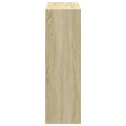 Berkfield Home Bookcase Sonoma Oak 102x32x102 cm Engineered Wood in Light Tan - Size: 102 x 32 x 102 cm - thumbnail 5