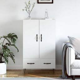 Berkfield Home Highboard White 69.5x31x115 cm Engineered Wood - thumbnail 1