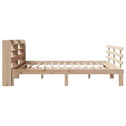 Berkfield Home Bed Frame with Headboard without Mattress 200x200 cm in Brown - thumbnail 7