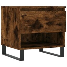 Berkfield Home Coffee Tables 2 pcs Smoked Oak 50x46x50 cm Engineered Wood in Brown - Size: 50 x 46 x 50 cm - thumbnail 5