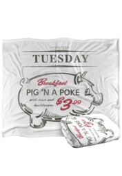 Supernatural Pig 'N' Poke Officially Licensed Silky Touch Super Soft Throw Blanket 152x127 cm in White - thumbnail 2