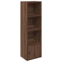 Berkfield Home Bookcase Brown Oak 31x24x102 cm Engineered Wood - Size: 31 x 24 x 102 cm - thumbnail 1