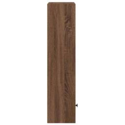 Berkfield Home Bookcase Brown Oak 31x24x102 cm Engineered Wood - Size: 31 x 24 x 102 cm - thumbnail 6