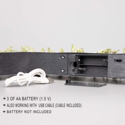 Shatchi Battery Operated Plastic White Candle Bridge - H30xW50xD6.5cm - thumbnail 4