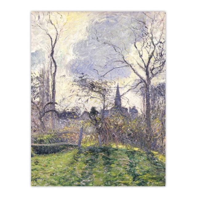 "Artery8 The Bell Tower of Bazincourt Pissarro Wall Art Poster Print - Size: W18"" x H24""" - image 1