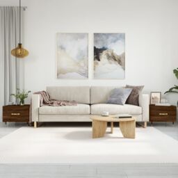 Berkfield Home Coffee Tables 2 pcs Brown Oak 50x50x40 cm Engineered Wood - Size: 50 x 50 x 40 cm - thumbnail 1