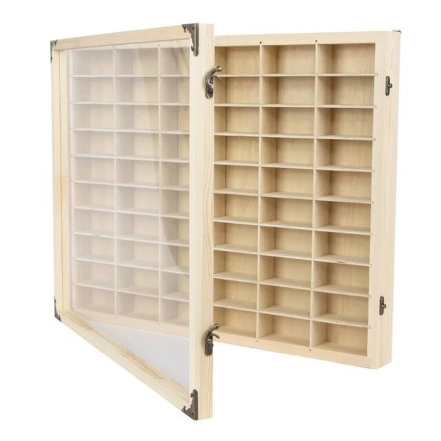 SPETLEK 60 Grids Wooden Display Case 1/64 Car Model Diecast Car in Natural - Size: Large - image 1