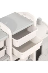 H&O Direct Children's Landing Train Toy Storage Rack in White - thumbnail 3