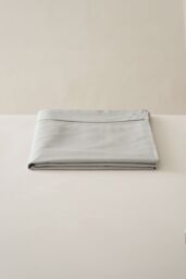Ted Baker 'TB Plain Dye' Cotton Sateen Flat Sheet in Silver - Size: Super King - thumbnail 1