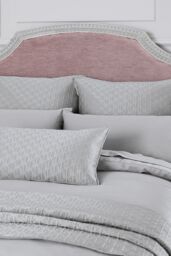 Ted Baker 'TB Plain Dye' Cotton Sateen Flat Sheet in Silver - Size: Super King - thumbnail 5