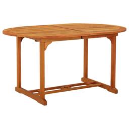 Berkfield Home Garden Table 200x100x75 cm Solid Wood Eucalyptus in Brown - Size: 200 x 100 x 75 cm - thumbnail 5