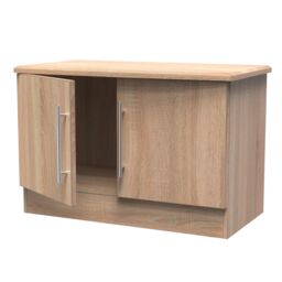 Ready Assembled 2 U Carlton Compact 2 Door TV & Media Unit (Ready Assembled) in Light Oak - Size: Medium - thumbnail 5