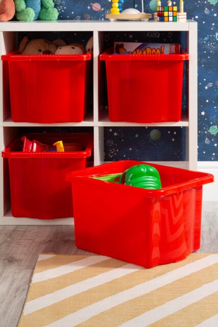 Wham Stack & Store 4x 24L Box in Red - image 1