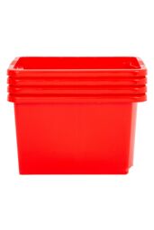 Wham Stack & Store 4x 24L Box in Red - thumbnail 5