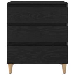 Berkfield Home Sideboard Black Oak 60x35x70 cm Engineered Wood - Size: 60 x 35 x 70 cm - thumbnail 6