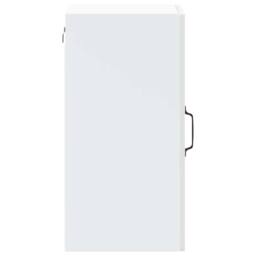 Berkfield Home Kitchen Wall Cabinet with Glass Door Lucca High Gloss White - thumbnail 8