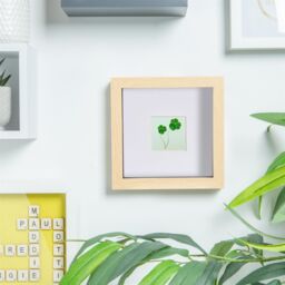 "Nicola Spring 6"" x 6"" 3D Box Photo Frames - 2"" x 2"" Mount - Light Brown - Pack of 5 in White" - thumbnail 6