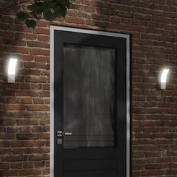 Berkfield Home Outdoor LED Wall Lights 2pcs White Die-cast Aluminium