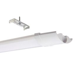Netlighting Reeve Integrated LED Outdoor Linear Batten Light Opal Gloss White IP65 - thumbnail 3
