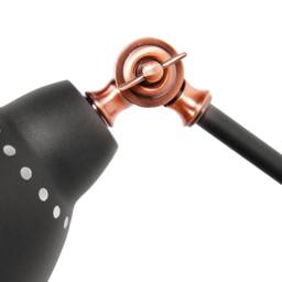 Wyld and Coco Graphite Grey Set of 2 Wall Spot Lamps with Metal Swing Arm - thumbnail 6
