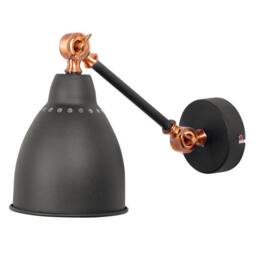 Wyld and Coco Graphite Grey Set of 2 Wall Spot Lamps with Metal Swing Arm - thumbnail 4