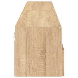 Berkfield Home TV Wall Cabinets 2 pcs Sonoma Oak 100x30x30 cm Engineered Wood in Light Tan - Size: 100 x 30 x 30 cm - thumbnail 8