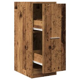 Berkfield Home Apothecary Cabinet Old Wood 30x41x77.5 cm Engineered Wood in Brown - thumbnail 2