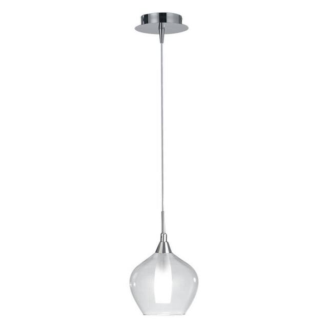 Netlighting SKYLINE Dome Pendant Ceiling Light Transparent 16.7x17.5cm in Grey - Size: 16.7x17.5 cm