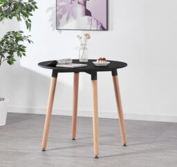 Life Interiors 'Lorenzo' Round Dining Set with a Table & Dining Chair Set of 4 in White - thumbnail 3