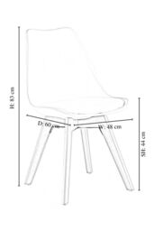 Life Interiors 'Lorenzo' Round Dining Set with a Table & Dining Chair Set of 4 in White - thumbnail 6