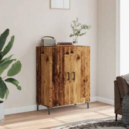 Berkfield Home Sideboard Old Wood 69.5x34x90 cm Engineered Wood in Brown - thumbnail 4