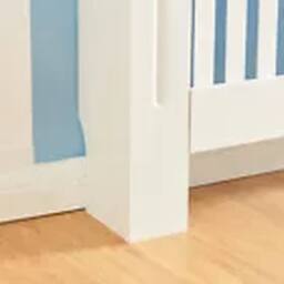 Havendro Traditional Wood Wall Cabinet MDF Slats, White, L in White - Size: Large - thumbnail 5