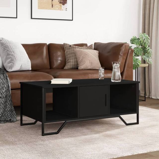 Berkfield Home Durable Coffee Table Black 100x51x40 cm Engineered Wood - Size: 100 x 51 x 40 cm - image 1