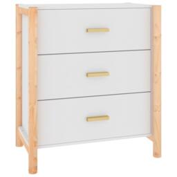 Berkfield Home Sideboard White 62x38x70 cm Engineered Wood - Size: 62 x 38 x 70 cm - thumbnail 1