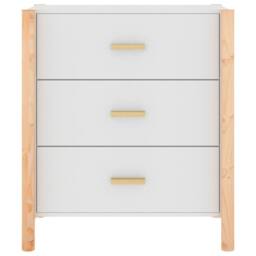Berkfield Home Sideboard White 62x38x70 cm Engineered Wood - Size: 62 x 38 x 70 cm - thumbnail 5