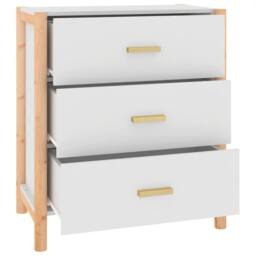 Berkfield Home Sideboard White 62x38x70 cm Engineered Wood - Size: 62 x 38 x 70 cm - thumbnail 6