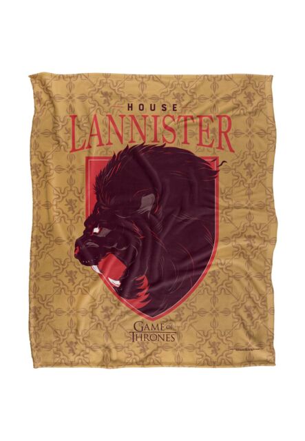 Warner Brothers Game Of Thrones Officially Licensed Silky Touch Super Soft Throw Blanket 152 x 127 cm in White - image 1