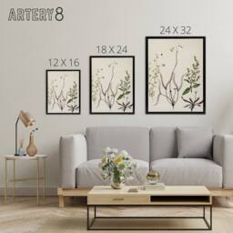 "Artery8 New Zealand Drosera Arcturi Plant Flowers Featon Framed Canvas Art in Beige - Size: W12"" x H16""" - thumbnail 4