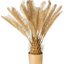 Wyld and Coco Gold Artificial Palm Plant 70 cm Decorative Potted Palm - thumbnail 2