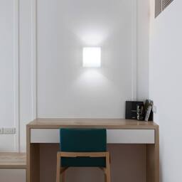 COMELY Wooden Indoor Wall Lamp, 3 Colours LED Wall Light, Glass Wall Light in Walnut - thumbnail 3