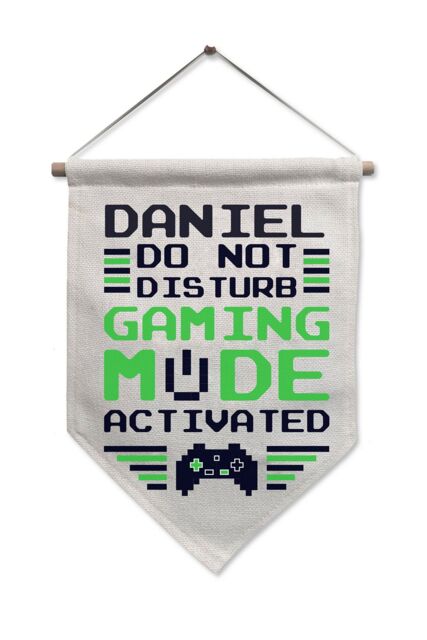 Personalised Memento Company Gaming Mode Hanging Banner in Beige - image 1